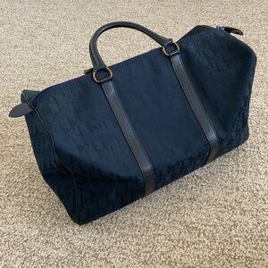 Dior Navy Monogram Boston